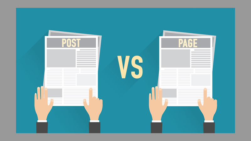 difference between wordpress posts vs pages